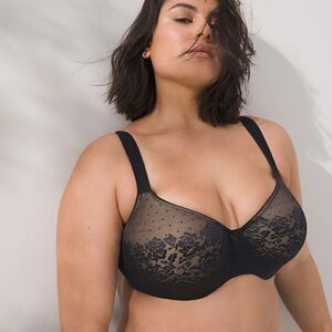 Soma stunning support balconette bra in black Sz 34D